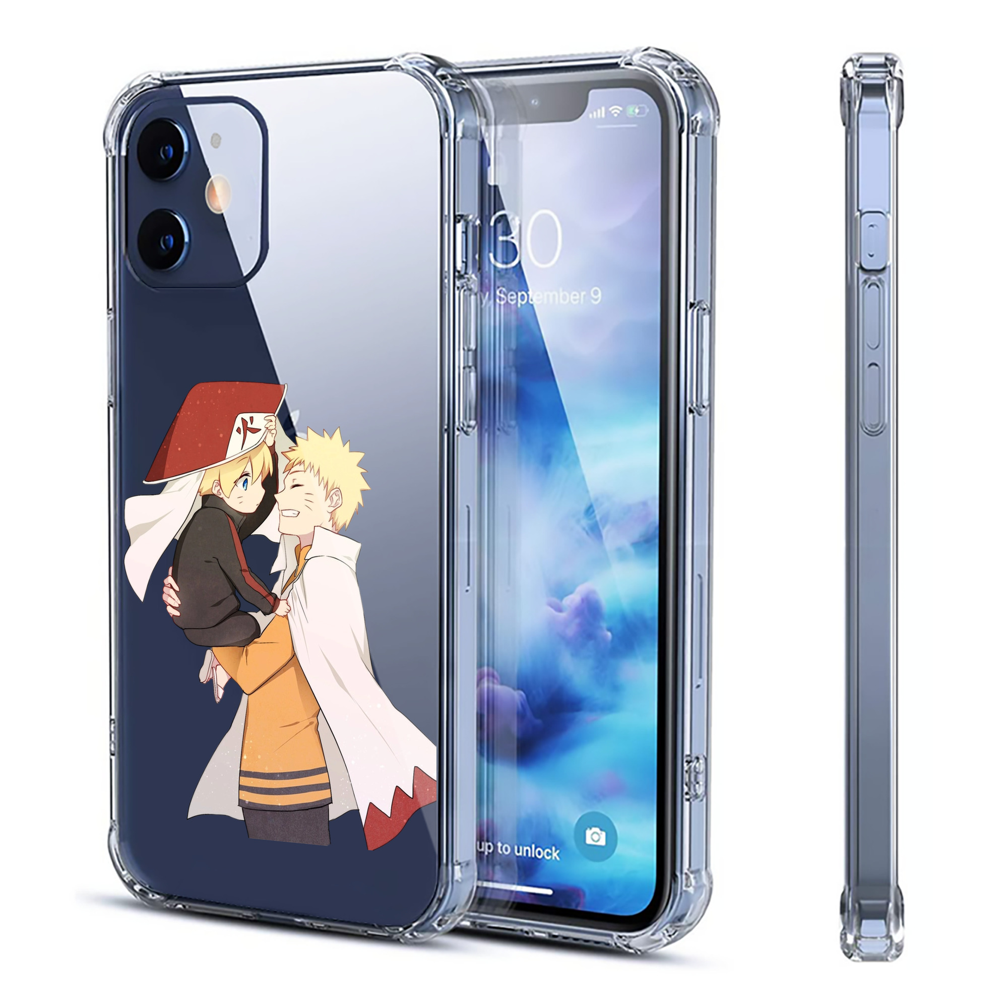 （画像用） NARUTO -ナルト- うずまき ナルト Uzumaki Naruto 【iPhone 12シリーズ対応】透明スマホケース（クリアソフトケース）